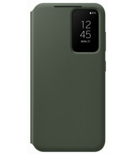 Originalus žalias atverčiamas dėklas "Clear View Case" Samsung Galaxy S23 telefonui "EF-ZS911CGE"