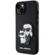 Juodas dėklas Apple iPhone 14 telefonui "Karl Lagerfeld PU Saffiano Karl and Choupette NFT Case"