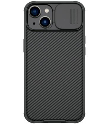 Juodas dėklas Apple iPhone 13 / 14 telefonui "Nillkin CamShield Pro Magnetic Hard Case"