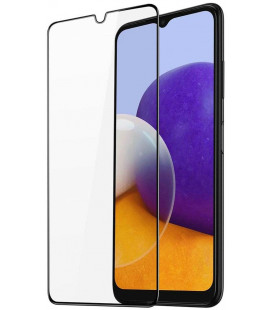 Juodas apsauginis grūdintas stiklas Samsung Galaxy A22 5G telefonui "Dux Ducis TG"