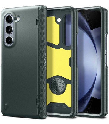 Žalias dėklas Samsung Galaxy Z Fold 5 telefonui "Spigen Slim Armor Pro"