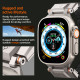 Juoda apyrankė Apple Watch 4 / 5 / 6 / 7 / 8 / 9 / SE / Ultra 1 / 2 (42 / 44 / 45 / 49 mm) laikrodžiui "Spigen Durapro Armor"
