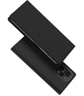 Juodas atverčiamas dėklas Xiaomi Poco F5 5G telefonui "Dux Ducis Skin Pro"
