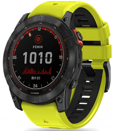 Žalia / juoda apyrankė Garmin Fenix 5X / 5X Plus / 6X / 6X Pro / 7X / 8 / 8 Pro / 9 / 9 Pro (51 mm) "Tech-Protect Iconband