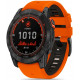 Oranžinė / juoda apyrankė Garmin Fenix 5X / 3HR / 5X Plus / 6X / 6X Pro / 7X / 8 / 8 Pro (51 mm) "Tech-Protect Iconband Pro"