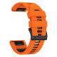 Oranžinė / juoda apyrankė Garmin Fenix 5X / 5X Plus / 6X / 6X Pro / 7X / 8 / 8 Pro / 9 / 9 Pro (51 mm) "Tech-Protect Iconband Pr