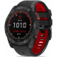 Juoda / raudona apyrankė Garmin Fenix 5X / 3HR / 5X Plus / 6X / 6X Pro / 7X / 8 / 8 Pro (51 mm) "Tech-Protect Iconband Pro"