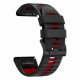 Juoda / raudona apyrankė Garmin Fenix 5X / 5X Plus / 6X / 6X Pro / 7X / 8 / 8 Pro / 9 / 9 Pro (51 mm) "Tech-Protect Iconband Pro