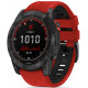 Raudona / juoda apyrankė Garmin Fenix 5 / 6 / 6 Pro / 7 laikrodžiui "Tech-Protect Iconband Pro"