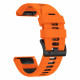 Oranžinė / juoda apyrankė Garmin Fenix 5 / 6 / 6 Pro / 7 laikrodžiui "Tech-Protect Iconband Pro"