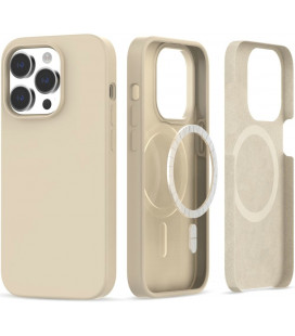 Smėlio spalvos dėklas Apple iPhone 14 Pro telefonui "Tech-Protect Silicone Magsafe"