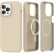 Smėlio spalvos dėklas Apple iPhone 14 Pro Max telefonui "Tech-Protect Silicone Magsafe"