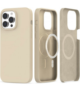 Smėlio spalvos dėklas Apple iPhone 14 Pro Max telefonui "Tech-Protect Silicone Magsafe"
