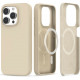 Smėlio spalvos dėklas Apple iPhone 15 Pro telefonui "Tech-Protect Silicone Magsafe"