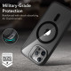 Skaidrus / juodas dėklas Apple iPhone 15 Pro Max telefonui "ESR Classic Kickstand Halolock Magsafe"