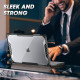 Juodas dėklas Apple MacBook Air 15 M2 / M3 / 2023-2024 kompiuteriui "Supcase Unicorn Beetle"