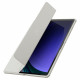 Pilkas atverčiamas dėklas Samsung Galaxy Tab S9 Plus 12.4 X810 / X816B planšetei "Spigen Ultra Hybrid PRO"