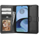 Juodas atverčiamas dėklas Motorola Moto G14 telefonui "Tech-Protect Wallet"