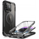 Juodas dėklas Apple iPhone 15 Pro telefonui "Supcase IBLSN Ares MAG Magsafe"