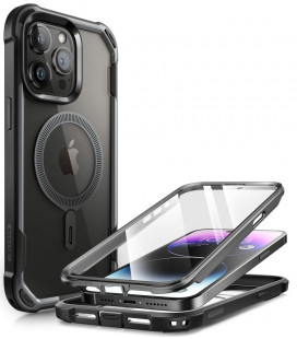 Juodas dėklas Apple iPhone 15 Pro Max telefonui "Supcase IBLSN Ares MAG Magsafe"