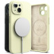 Žalias (Sunny Lime) dėklas Apple iPhone 15 telefonui "Ringke Silicone Magnetic Magsafe"