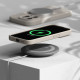 Pilkas dėklas Apple iPhone 15 Pro Max telefonui "Ringke Silicone Magnetic Magsafe"