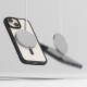 Juodas / matinis skaidrus dėklas Apple iPhone 15 telefonui "Ringke Fusion Bold Magnetic Magsafe"