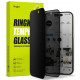 Juodas apsauginis grūdintas stiklas Apple iPhone 15 telefonui "Ringke TG Privacy"