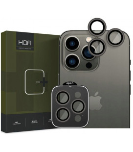 Juoda kameros apsauga Apple iPhone 15 Pro / 15 Pro Max telefonui "Hofi CamRing Pro+"