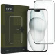 Juodas apsauginis grūdintas stiklas Apple iPhone 15 Plus telefonui "HOFI Glass Pro+"
