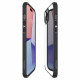 Matinis juodas / skaidrus dėklas Apple iPhone 15 telefonui "Spigen Ultra Hybrid"
