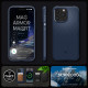 Mėlynas dėklas Apple iPhone 15 Pro telefonui "Spigen MAG Armor Magsafe"