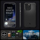 Matinis juodas dėklas Apple iPhone 15 Pro Max telefonui "Spigen MAG Armor Magsafe"