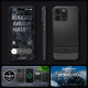 Matinis juodas dėklas Apple iPhone 15 Pro Max telefonui "Spigen Rugged Armor Mag Magsafe"