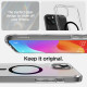 Skaidrus (Juodas) dėklas Apple iPhone 15 Plus telefonui "Spigen Ultra Hybrid MAG Magsafe"