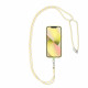 Pilkas / geltonas pakabukas telefonui reguliuojamo ilgio 165cm (kilpėje max 82.5cm) / ant peties arba kaklo "Swing"