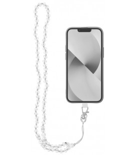 Baltas pakabukas telefonui 74cm (kilpėje max 37cm) / ant kaklo "Crystal Diamond"