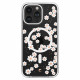 Skaidrus dėklas su gėlėmis Apple iPhone 15 Pro Max telefonui "Spigen Cyrill Cecile MAG Magsafe White Daisy"