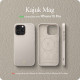 Pilkas dėklas Apple iPhone 15 Pro telefonui "Spigen Cyrill Kajuk MAG Magsafe"