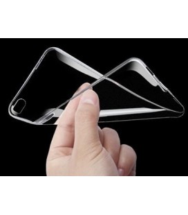 Skaidrus plonas 0,3mm silikoninis dėklas LG Q6 telefonui