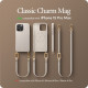 Pilkas dėklas su dirželiu Apple iPhone 15 Pro Max telefonui "Spigen Cyrill Classic Charm MAG Magsafe"