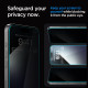 Juodas apsauginis grūdintas stiklas Apple iPhone 15 telefonui "Spigen Glas.TR EZ Fit Privacy"