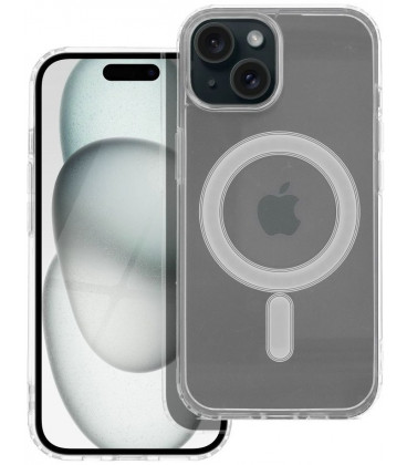 Skaidrus dėklas Apple iPhone 15 telefonui "Clear Mag Cover MagSafe"