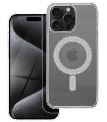 Skaidrus dėklas Apple iPhone 15 Pro Max telefonui "Clear Mag Cover MagSafe"