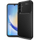 Juodas dėklas Samsung Galaxy A34 5G telefonui "Carbon Premium"