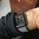 Tamsiai žalia apyrankė Apple Watch 4 / 5 / 6 / 7 / 8 / 9 / SE / Ultra 1 / 2 (42 / 44 / 45 / 49 mm) laikrodžiui "Tech-Protect Nyl