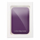 Violetinis Magsafe kortelių dėklas telefonams "Leather Mag Wallet"