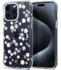 Skaidrus dėklas su gėlėmis Apple iPhone 15 Pro telefonui "Spigen Cyrill Cecile Dream Daisy"