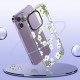 Dėklas su gėlėmis Apple iPhone 15 Pro Max telefonui "Tech-Protect MAGMood Magsafe White Daisy"