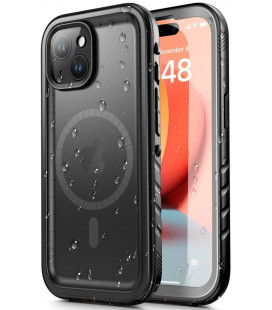 Juodas dėklas Apple iPhone 15 Plus telefonui "Tech-Protect Shellbox Magsafe IP68"